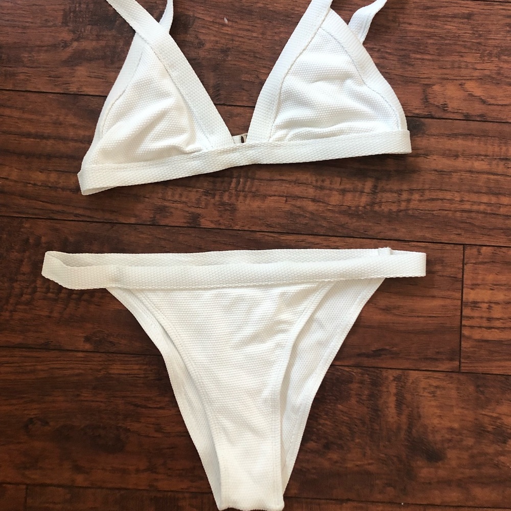White bathing suit